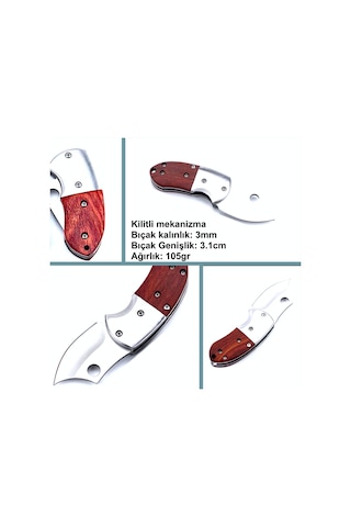 Omeniv Maun Sap Kilitli Çelik Ağır Kamp Çakı Kamp Bıçak Outdoor Anahtarlık Çok Renkli