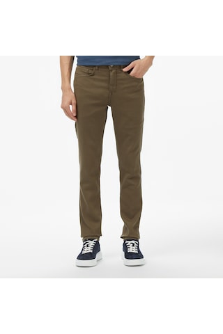 Nautica Erkek Kahverengi Slim Fit Pantolon Düz P57114t Kahverengi