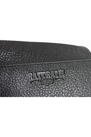 Rattray's Black Knight Tobacco Pouch 1 Siyah Deri Pipo Tütün Kesesi 115470
