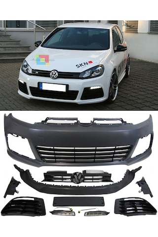 Vw Golf 6 2009-2010-2011 Mk6 Plastik r Ön Tampon