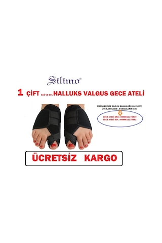 Gece Ateli Halluks Valgus Ayak Baş Parmak Yönelme Silikon Bunyon