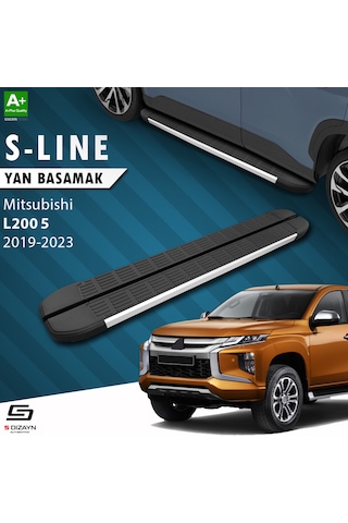 S-dizayn Mitsubishi L200 5 Makyajlı S-line Aluminyum Yan Basamak 203 Cm 2019-2023
