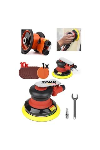 Stilmax Jet150ho Havalı Orbital Zımpara Makinesi + 150Mx10 Zımpara