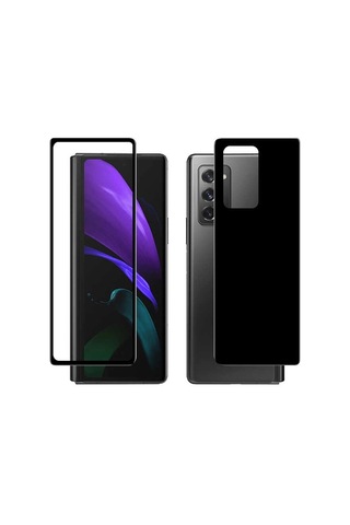 Galaxy Uyumlu Z Fold 2 Zore Ön Arka 5d Full Yapışkanlı Temperli Ekran Koruyucu