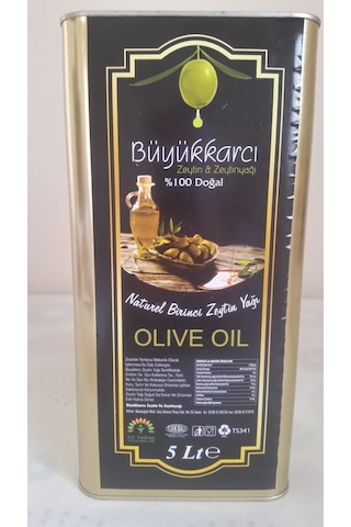 Büyükkarcı Naturel Birinci Zeytinyağı Teneke 5 L