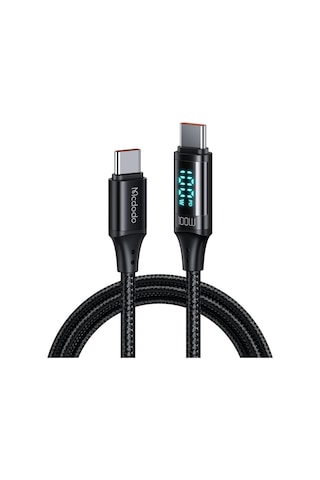 Mcdodo Ca-1100 100w Type-c To Type-c Dijital Ekran Sarj Kablosu 1.2m