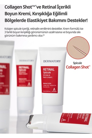 Kırışıklık Karşıtı, Masaj Başlıklı Yüz&boyun Kremi Dermatory Retinal Spicule Wrinkle&neck Cream