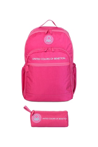 United Colors Of Benetton Monokrom Style Kız Çocuk Çanta Seti - Fuşya Fuşya