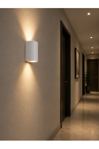 Liva Ap-4050 Radar Sensörlü Led Duvar Apliği 3200k Gün Işığı Beyaz Kasa İç Mekan Aydınlatma Beyaz - Gün Işığı