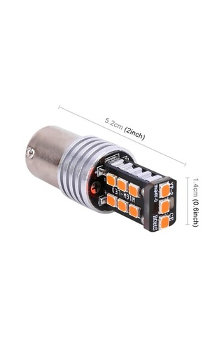 Createtech Smd Led Lambası, Kırmızı Işık Fren Dc Arka Araç Adet 3w 300lm 2835 2 12v 1157/bay15d Di