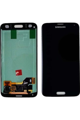 Samsung Uyumlu Galaxy S5 G900 Lcd Ekran Dokunmatik Siyah Orta Tuşlu