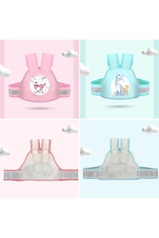 Sunskyy Elektrikli Motosiklet İçin 3D Nefes Alabilen Düşme Önleyici Dört Mevsim Çocuk Güvenlik Kayışı Pembe