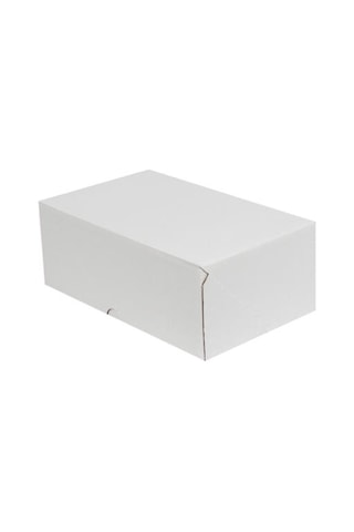 Beyaz Kilitli Kargo Kutusu / Ebat: 35x24x14 cm