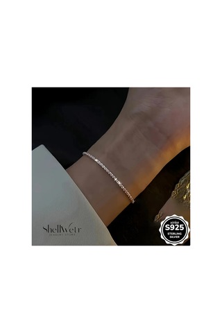 Seremoni 925 Ayar Gümüş Bileklik Sevgilinize Ve Annenize Verilecek En Güzel Gümüş Hediyesi Altın - Gümüş