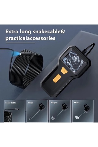 Xuweiwei Yüksek Çözünürlüklü Kameralı 10m 3937inch Endoskop 8 Parlak Led İle Detaylı Görüntüleme Esnek Kontrol Karanlık Ortamlarda Net Görüntü