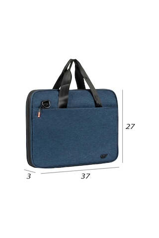 Necati Çanta Macbook Organizer Laptop Evrak Çantası 13 & 14 Inç Lacivert-1644 Lacivert
