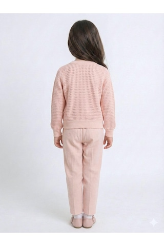Xo Kids Kız Çocuk 3lü Alt Üst Takım 4-7 Yaş 52127 Pudra