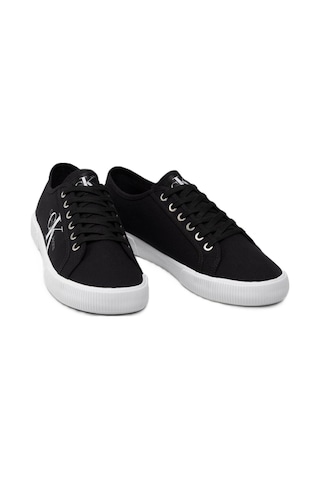 Calvin Klein Ess Vulcanized Low Loceup Mens Sneaker Erkek Günlük Spor Ayakkabı Siyah-beyaz