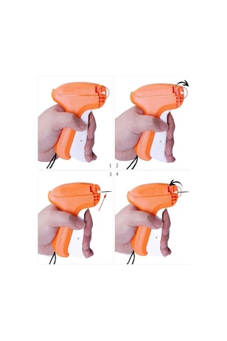 Kılçık Makinesi Ve 5 Li Çelik Yedek Uç 1 Paket Kılçık Tabancası Türban Tasarım Gelinlik Metal İğneli Markalama Etiket