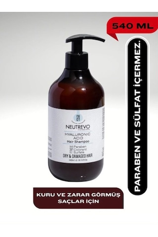 Neutrevo Professional No:1 Hyaluronic Acid Serisi Nem Ve Dolgunluk Veren Saç Bakım Şampuanı 540 Ml Tüm Saç Tipleri