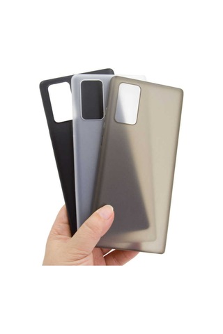 Samsung Uyumlu Galaxy Note 20 Kılıf Zore 1.Kalite Pp Silikon-Siyah