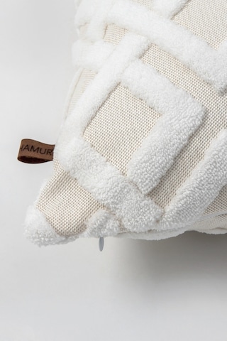 Hamur Jakarlı Kırlent 43 x 43 CM Mila Ekru