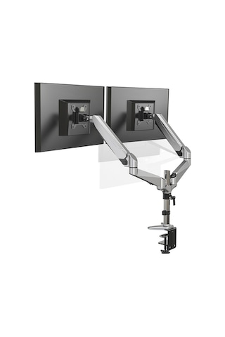 Digitus DA-90353 Universal Gaz Yaylı Çift Masa Tutucu Monitör Kolu