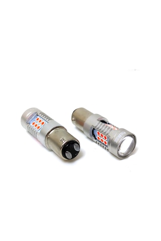 Femex  Platinum P21W-1157-15W- Çift Duy Şaşı Led Ampul Kırmızı Mer