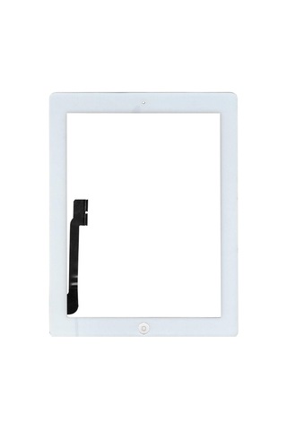 Apple Uyumlu iPad 4 Butonlu Dokunmatik Beyaz