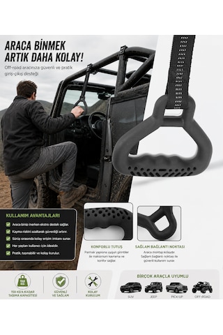 Çok Amaçlı Ergonomik Destek Tutamağı Siyah 2 Adet Al5877