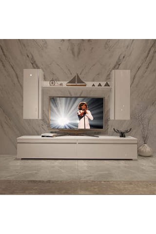 Decoraktiv Eko 7 Mdf Std Tv Ünitesi Tv Sehpası Beyaz