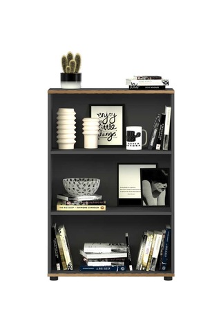 Rio 3 Raflı Kitaplık - Antrasit/kontra 72x109x34 Cm Antrasit