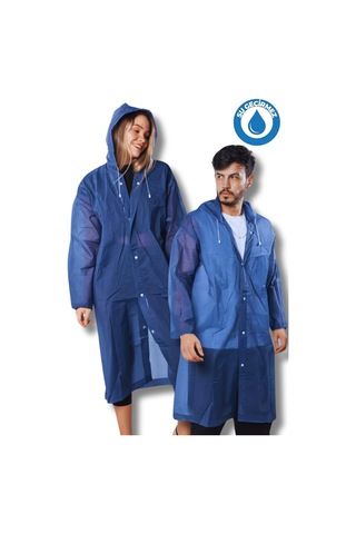 Bosile Unisex Sarı Eva Kumaş Su Rüzgar Geçirmez Yağmurluk Çok Renkli