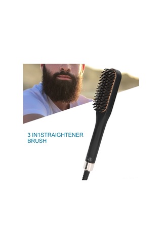 Maiyame Erkek Sakal Düzleştirici Testere, 3 Seviye Sıcaklık Ayarlı 160-190-220 C , Ptc Isıtma, Taşınabilir Mini Saç Düzleştirici, 100-240v Amerikan Şarjı