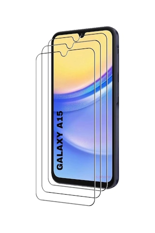 Samsung Galaxy A15 Ekran Cam Koruyucu Kırılmaz Kavisli Hd 9d Tamperli Glas Screen Protector Çizilmez
