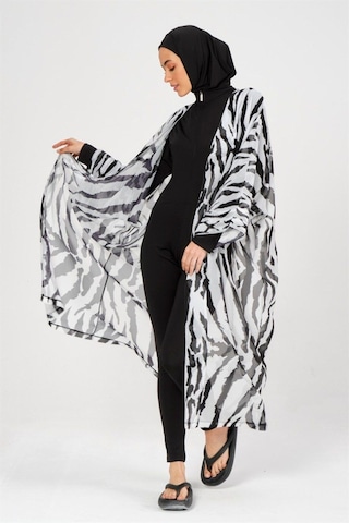 Alfasa Alf7015 Zebra Kemerli Pareo Siyah