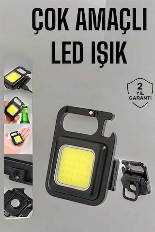 Kamp Işığı Çok Fonksiyonlu Taşınabilir Anahtarlık Kapak Açma Manyetik Özelliği Çoklu Renk