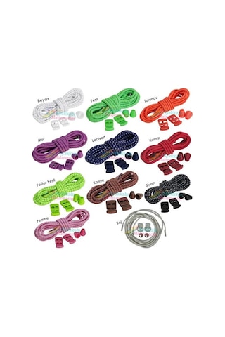 Dopar Akıllı Kilitli Ayakkabı Bağcığı Elastik 100 Cm