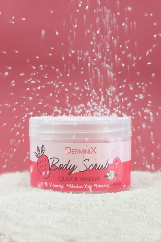 Derminix Çilek & Vanilya Özlü Vücut Peeling 2 x 300 ML