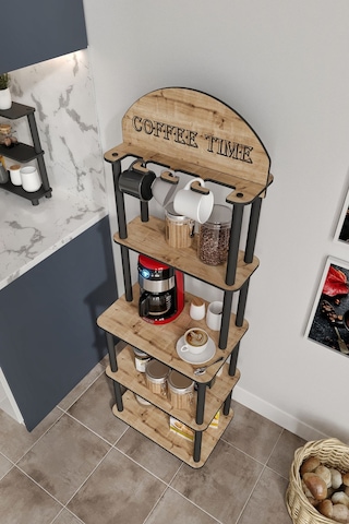 Dekoratif Lungo Özel Kahve Köşesi Safir Meşe Meşe