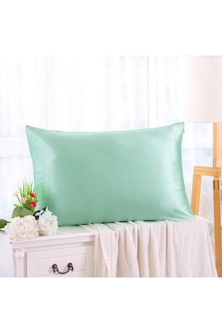 Mint Rekli % 100 Saf İpek Yastık Kılıfı