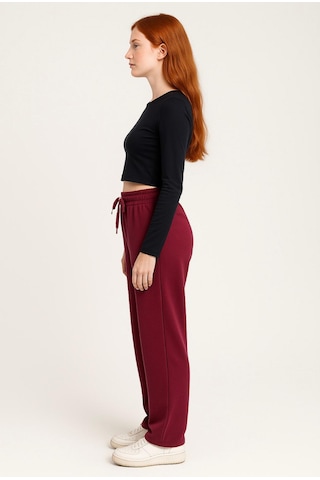 Axxel Kadın Bordo İnterlok Eşofman Altı-p2268 Bordo