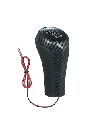 Led Vites Topuzu Karbon Fiber Çubuk Kafa Kolu Kolu Beyaz Beyaz