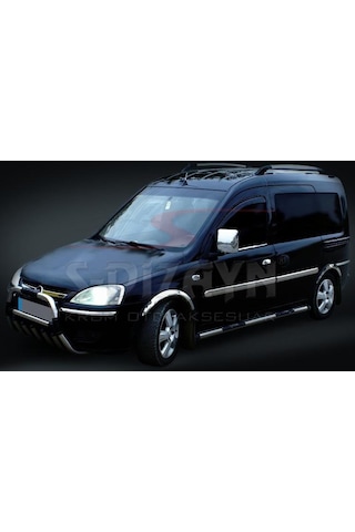 S-Dizayn  Opel Combo C Krom Yan Kapı Çıtası 4 Prç 2001-2011