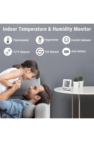 Tr Thermopro Tp49 Mini Dijital Nem Ölçer Ve Termometre