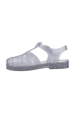 Mini Melissa Çocuk Possession Gri Parlak Simli Sandalet-14479