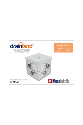 Mesateknik 40X40Cm Plastik Rögar Logar Menhol Kutusu Mtr40