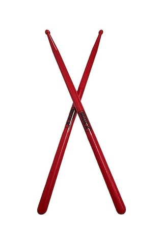 Midex Gfk-801rd 5a Bateri Baget Kırılmaz Polyemid Kırmızı Renk Davul Bageti 5a Drumsticks