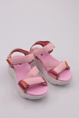 Dgn 0148 Kadin Sandalet 0148-2265-R2907 Pembe - Pudra
