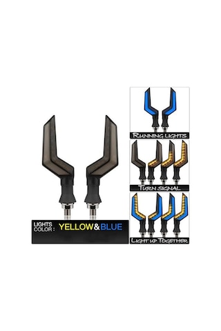 Motosiklet Amerikan Modüllü Hayalet Kayar Sinyal Kırmızı